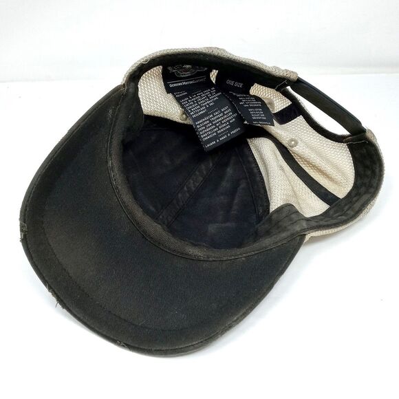 Harley-Davidson Motorcycles Distressed Faded Mesh Trucker SnapBack Hat Cap - Picture 6 of 9